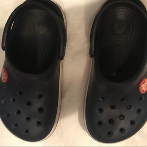 Toddler navy crocs